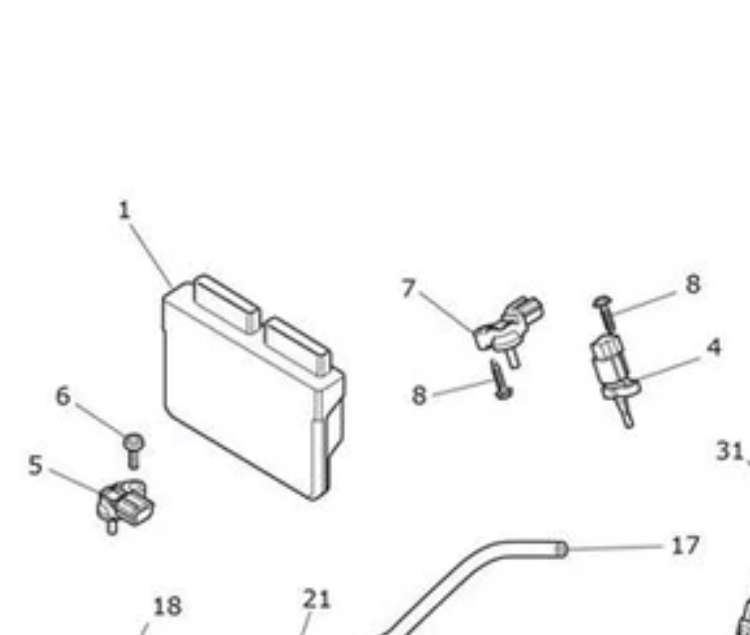 Caja Fusibles Recambio despiece desguace moto